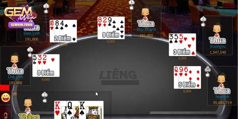 Liêng Ba Cây - Trò Chơi Hấp Dẫn Nhất Tại Cổng Game Gemwin